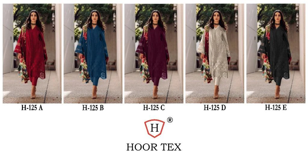 Hoor Tex H-125 Heavy Cotton Wholesale Pakistani Salwar Suit Catalog — Wholesale Salwar Suits, hoor Tex wholesale from Surat — view 11